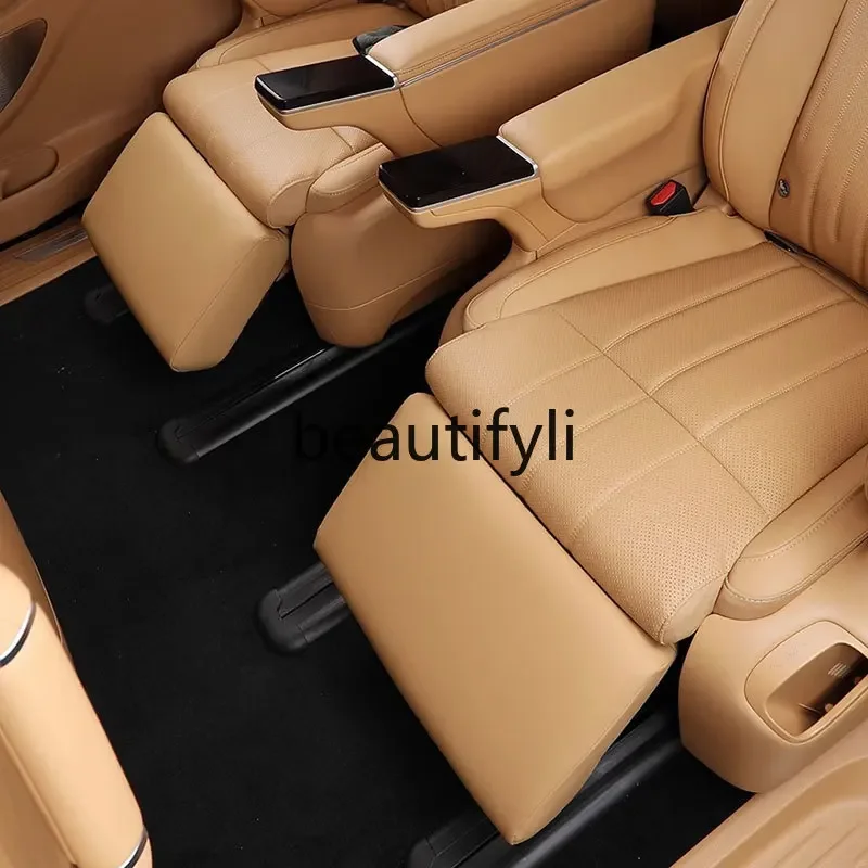 Middle row electric leg rest protective cover, second row seat anti-kick pad, new car modification accessories