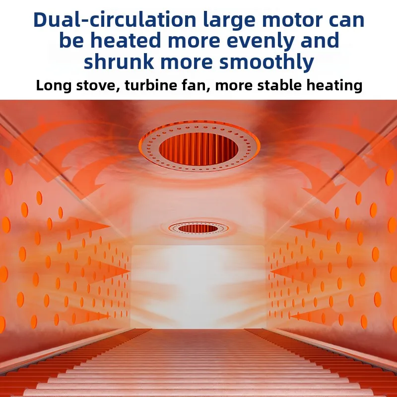 ST6030AF+SM5040 Fully Automatic Cuff Type Film Shrinking Machine, Capable of Connecting to Mineral Water Flow Lines