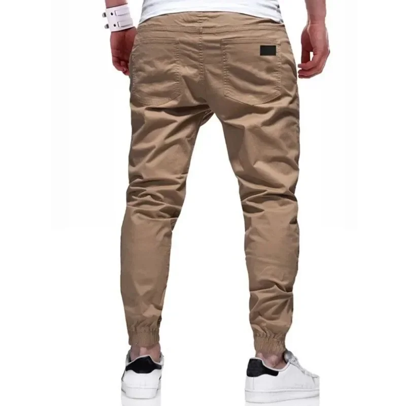 New Men\'s  Casual Sports Pants Sweatpants Male Jogger Cargo Harem Pencil Pants Trousers Multi-pocket Sweatwear 2024