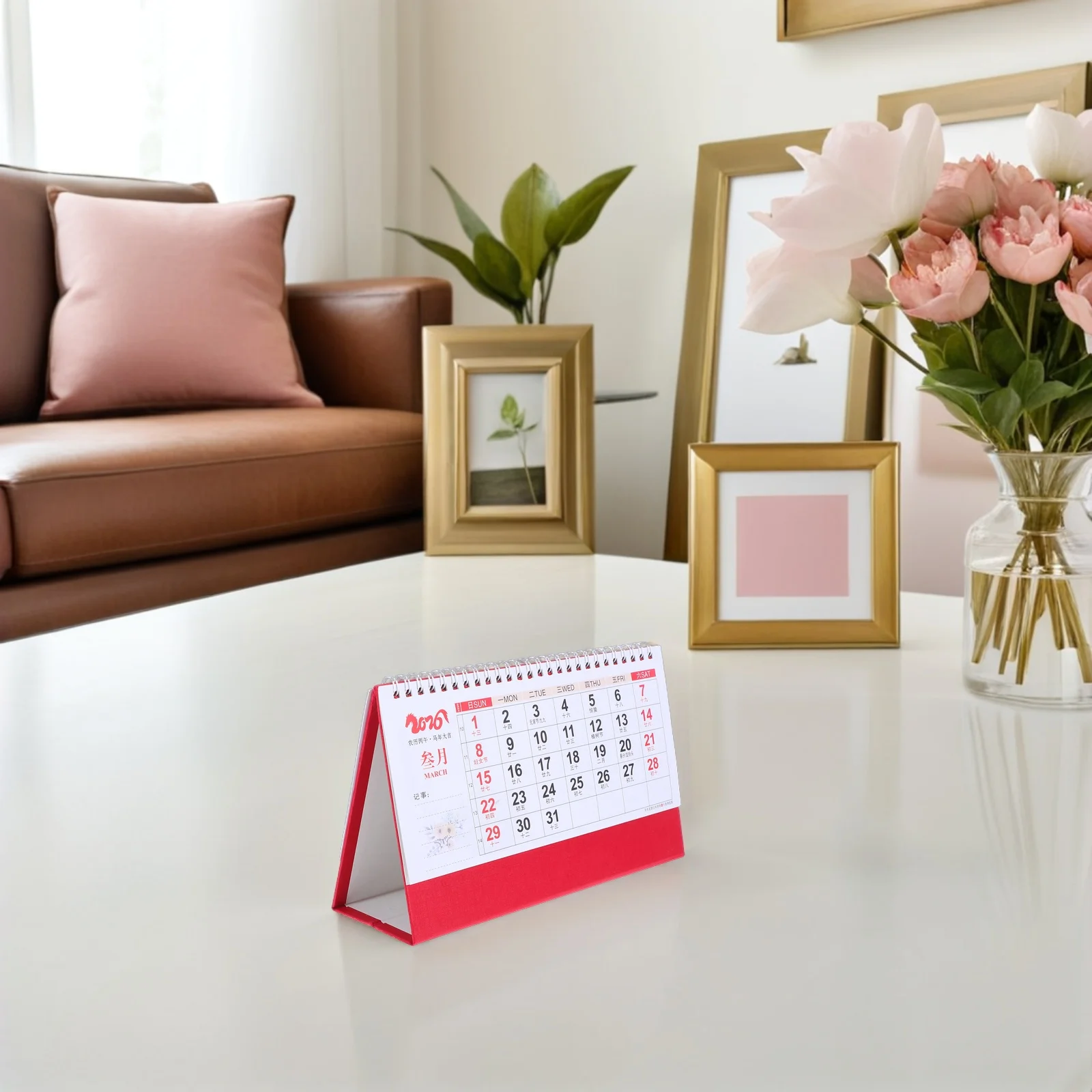 

Desk Calendar 2026 Lunar New Year Horse Year Monthly Flip Standing Calendar Schedule Planner For Home Office Daily Planning Time