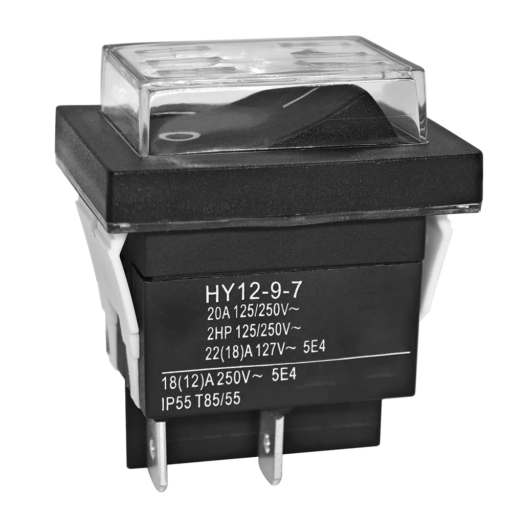 For High-Demand Electrical Applications 125V Pushbutton Switch Dual Voltage Operation Plastic Construction For