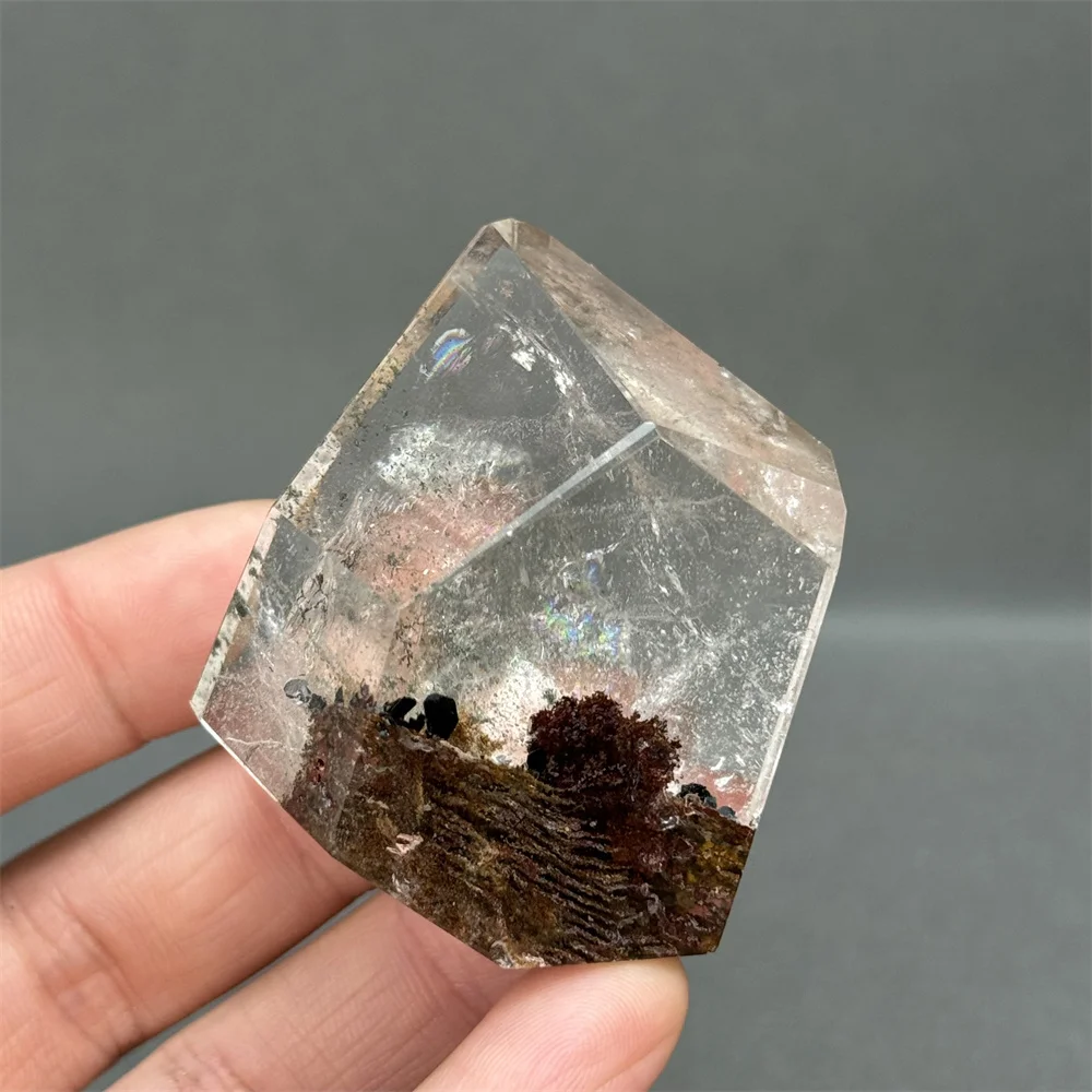 White Crystal Ghost Irregular Polyhedron Natural Quartz Reiki Meditation Therapy Energy Collection Chakra Wholesale Home Decorat