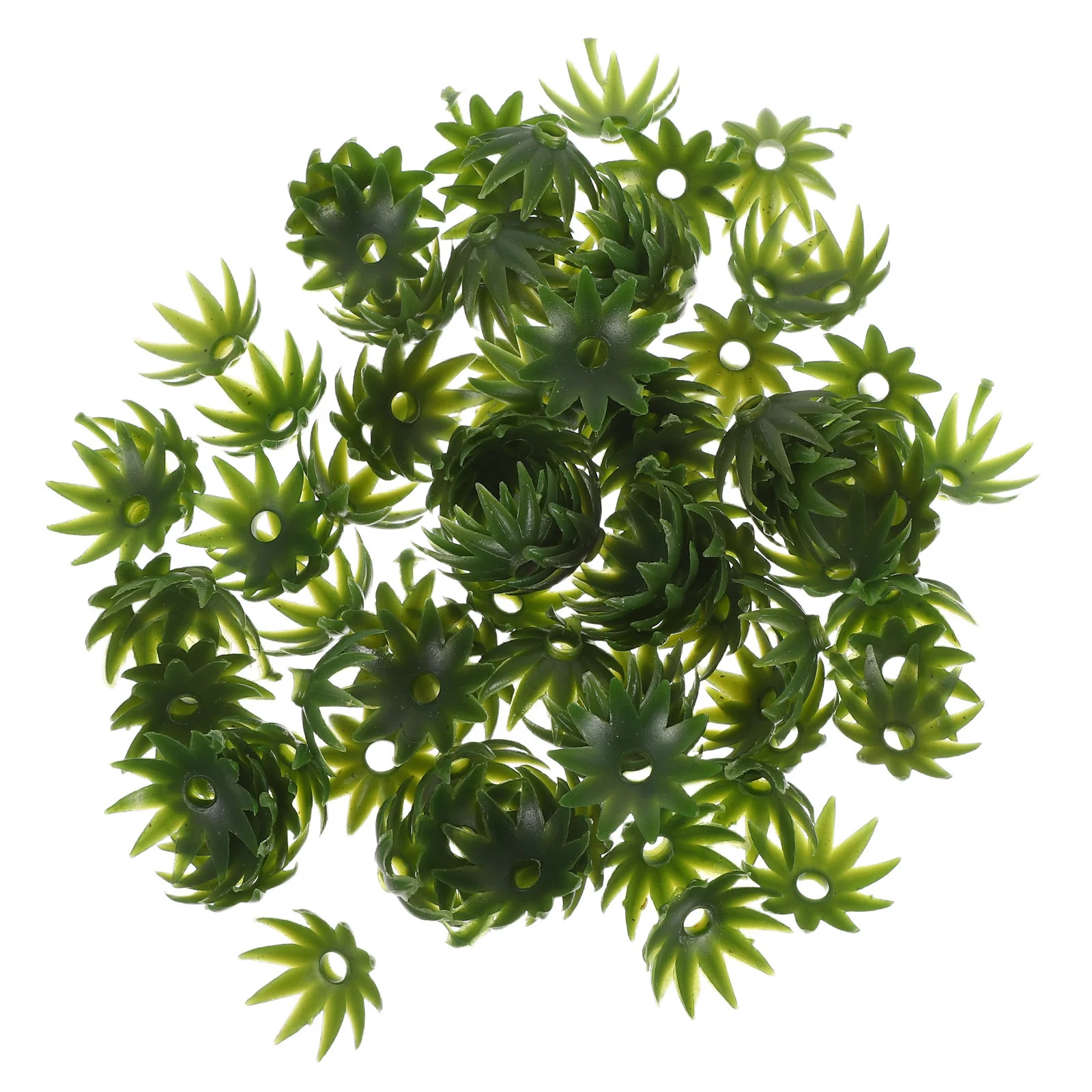 

100Pcs 2.3cm Blush Rose Calyxes Plastic Bases Silk Floral Arrangement Supplies DIY Decor Craft Flower Parts Fake Flower Calyxes