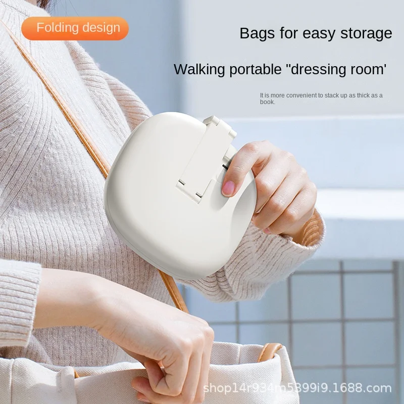 삼색 조명이있는 접이식 LED 메이크업 거울 홈 오피스 기숙사 선물용 밝기 조절 가능한 데스크탑 화장대 거울