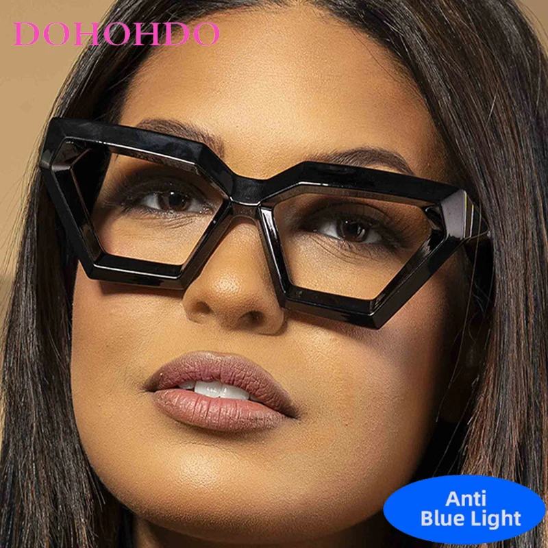 

Cat Eye Anti Blue Light Glasses Women Men Vintage Punk Luxury Brand Designer Computer Reading Eye Protection Optical Eyeglasses