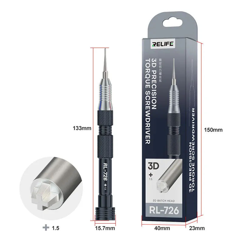 RELIFE RL-726 3D S2 steel bit Precision Torque Screwdriver Suitable for Disassembly and Repair of Electronic Equipment