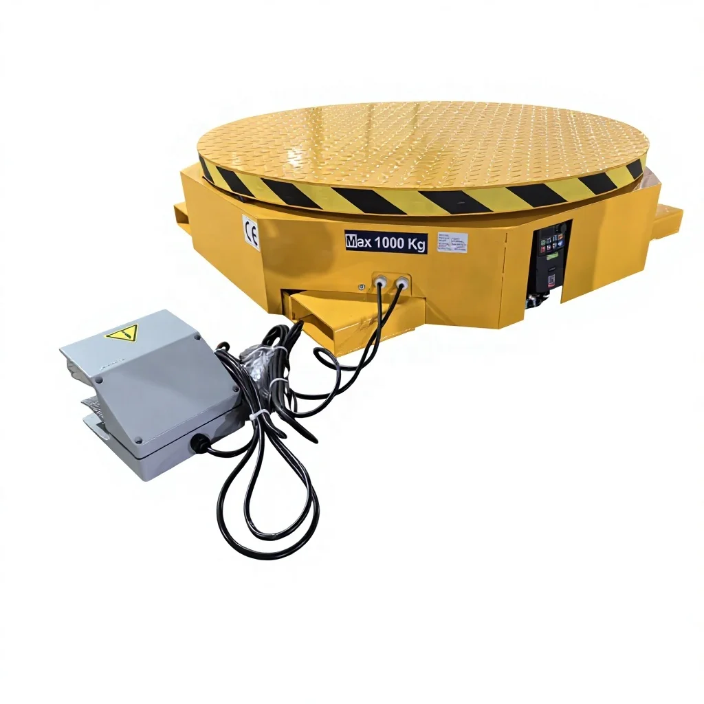 AC110‑240V Automatic  Rotary Turntable for Pallet and Cabinet, With US/AU/EU Plugs for Stretch Film Wrapping Machine