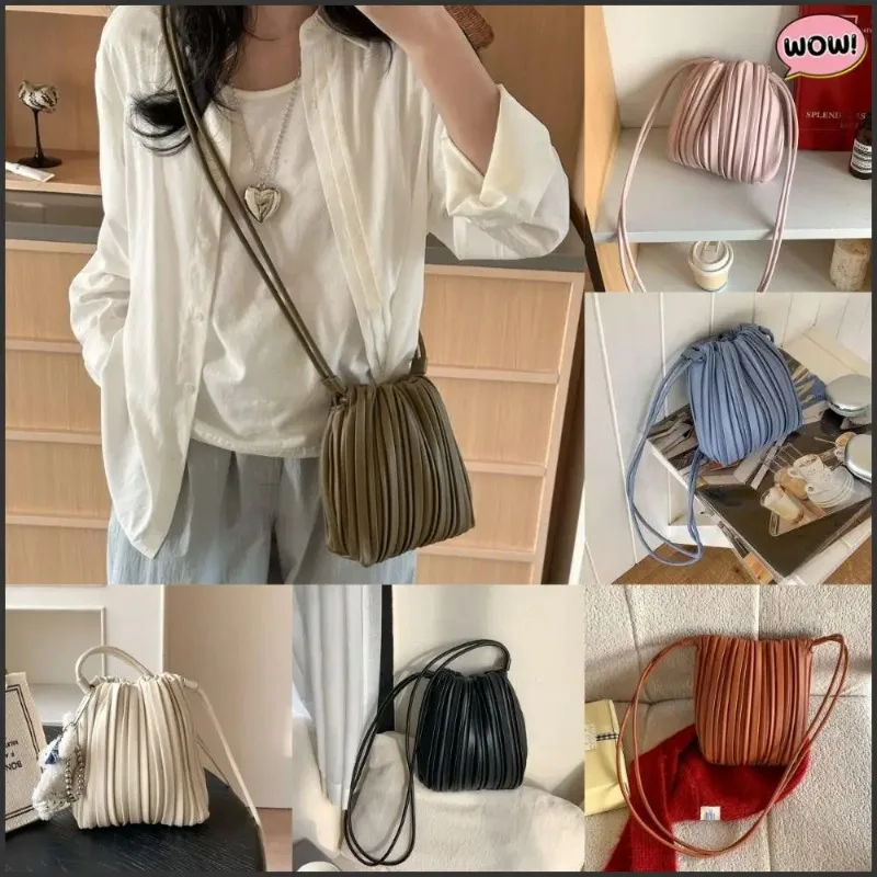 

New Luxury PU Leather Crossbody Bag Versatile Use Inner Insert Pocket Shoulder Bag Elegant Mini Coin Pouch for Women Girls