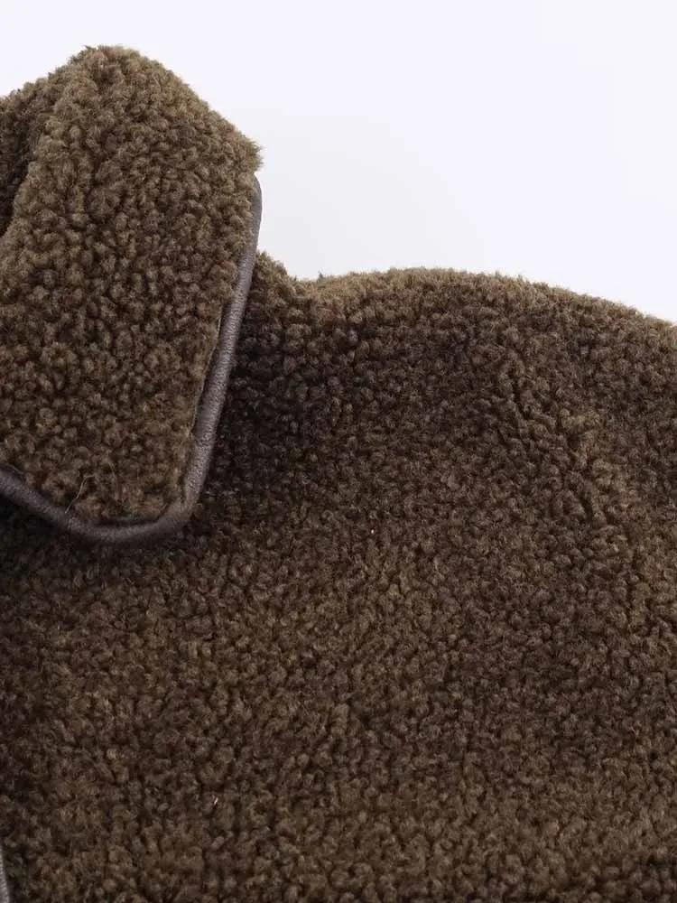 النمط الأوروبي والأمريكي الخريف موضة جديدة الملابس النسائية ركاب على الوجهين ارتداء سترة معطف متعددة الاستخدامات #3