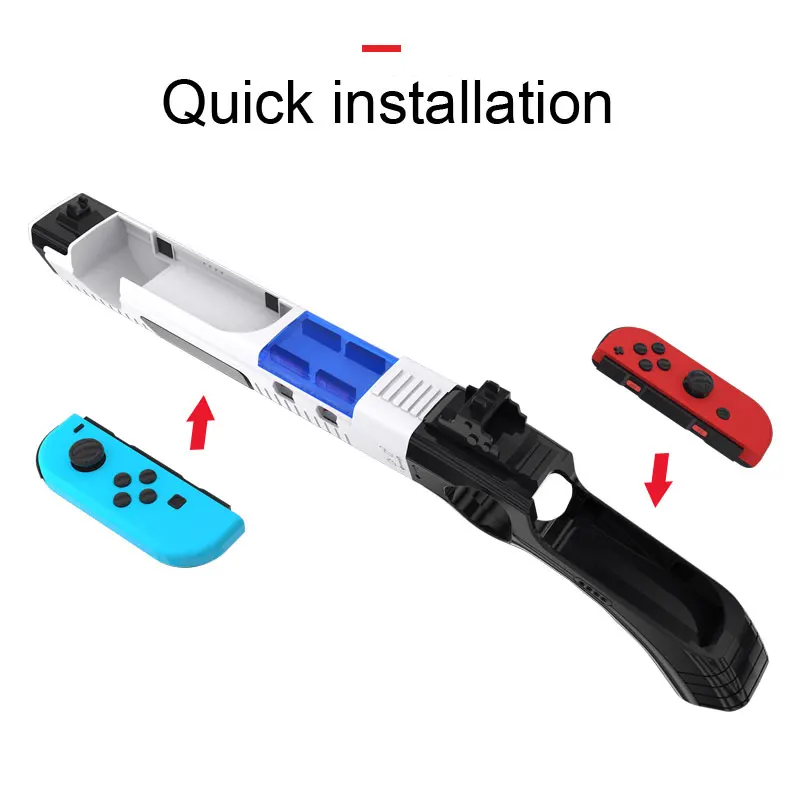 

For Nintend Switch NS OLED Game Machine Gun Holder Handle Body Sense Gun Game Gun Shape Handgrip Controller joycon Accessories