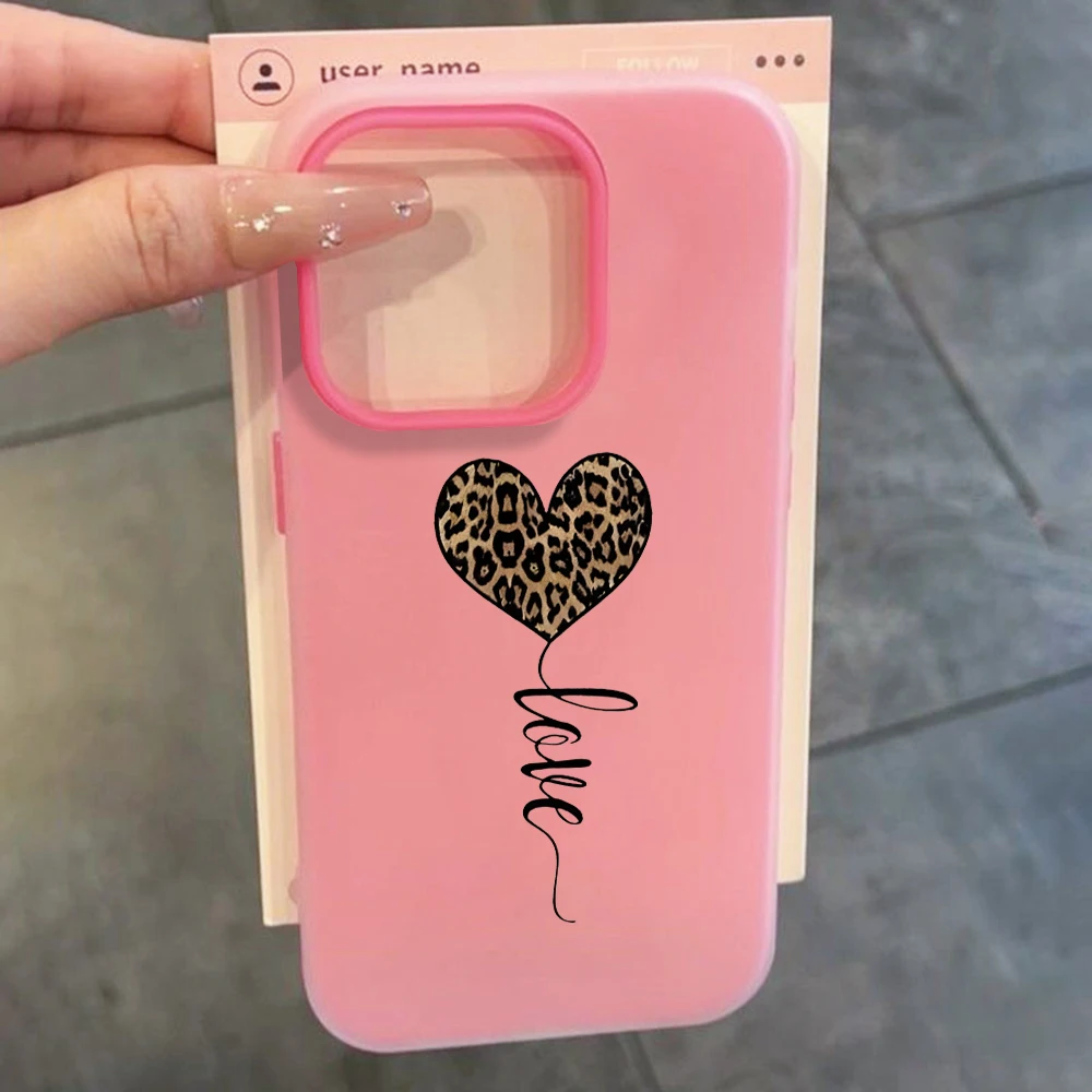 Einfache Handyhülle mit Leopardenmuster und Herz für Xiaomi Redmi Note 14 Pro 4G Hüllen Redmi Note 13 12 Pro 15C 14C 13C 11 10 Pro 5G Funda – Detail 7