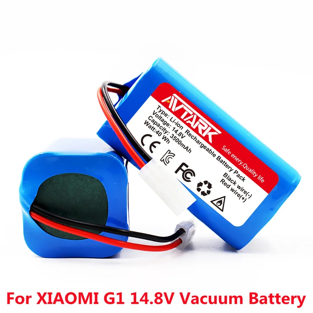 New 14.8V 2600mAh Li-ion Battery for Xiaomi G1 MI Robot Vacuum-Mop Essential MJSTG1 Robot Vacuum Cleaner 18650 Battery Pack