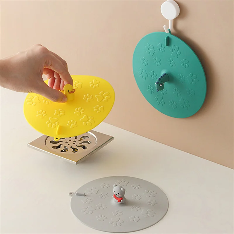 1pcs Floor Drain Cover Sink Plug Anti-clogging Bathtub Pool Strainer Hair Stopper Sewer Round For Kitchen view 2