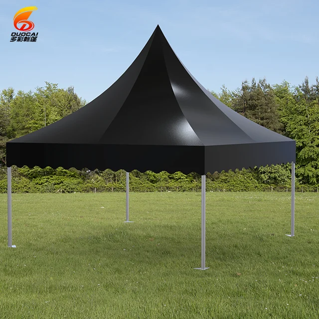Waterproof Transparent Pagoda Tent with Clear PVC Aluminum Alloy Frame Single Layer All Seasons for Outdoor Weddings Parties