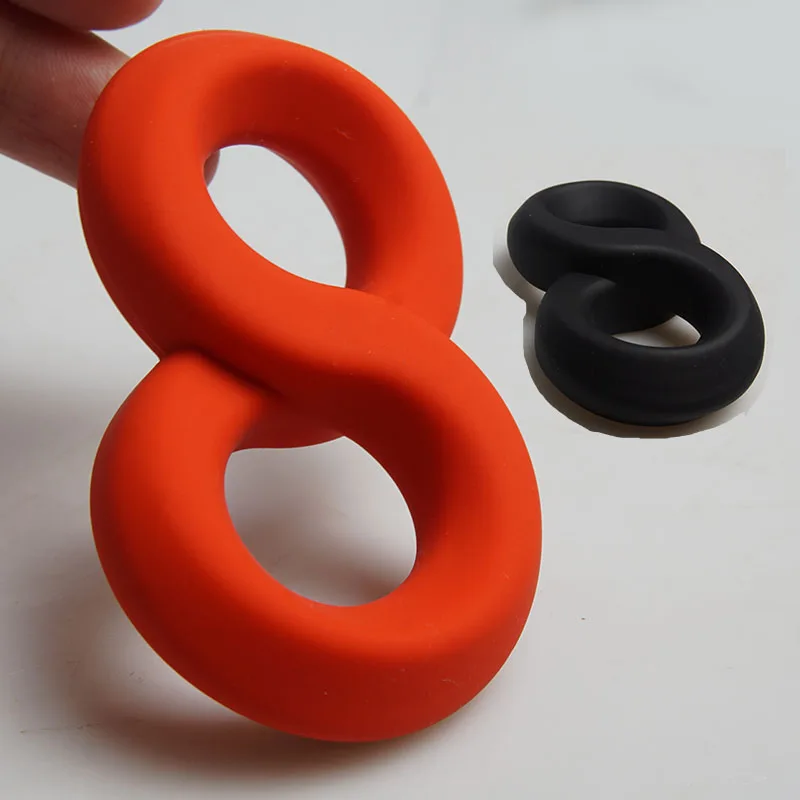 8-shaped Erection Cock Ring,Used Around Penis and Testicles,Silicone Cockring,Delay Ejaculation Ball Strecher,Sex Toys for Men