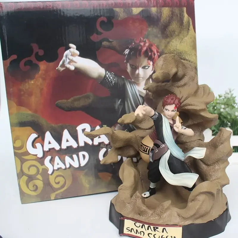 Anime Naruto Sabaku No Gaara Yondaime Kazekage Handmade Model Decoration Statue Collection Doll Action Figure Toy Birthday