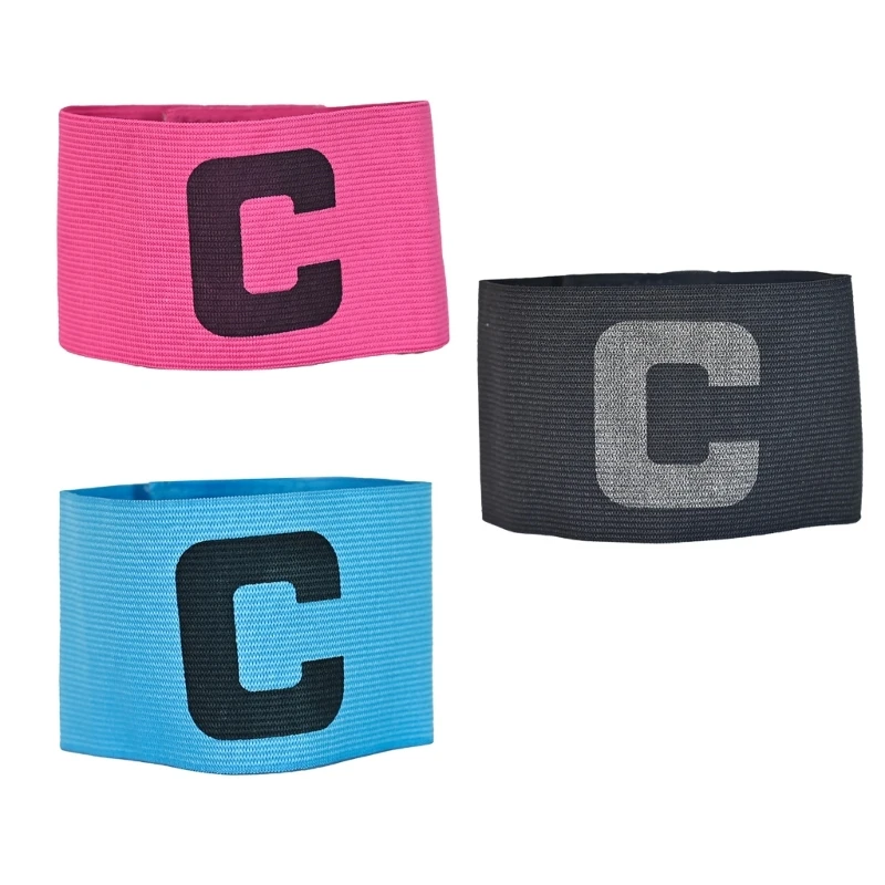 Sports Captain Arm Bands Adjustable Outdoor Football Player Captain ArmBands Elastic Soccer Captain Armband Drop Shipping