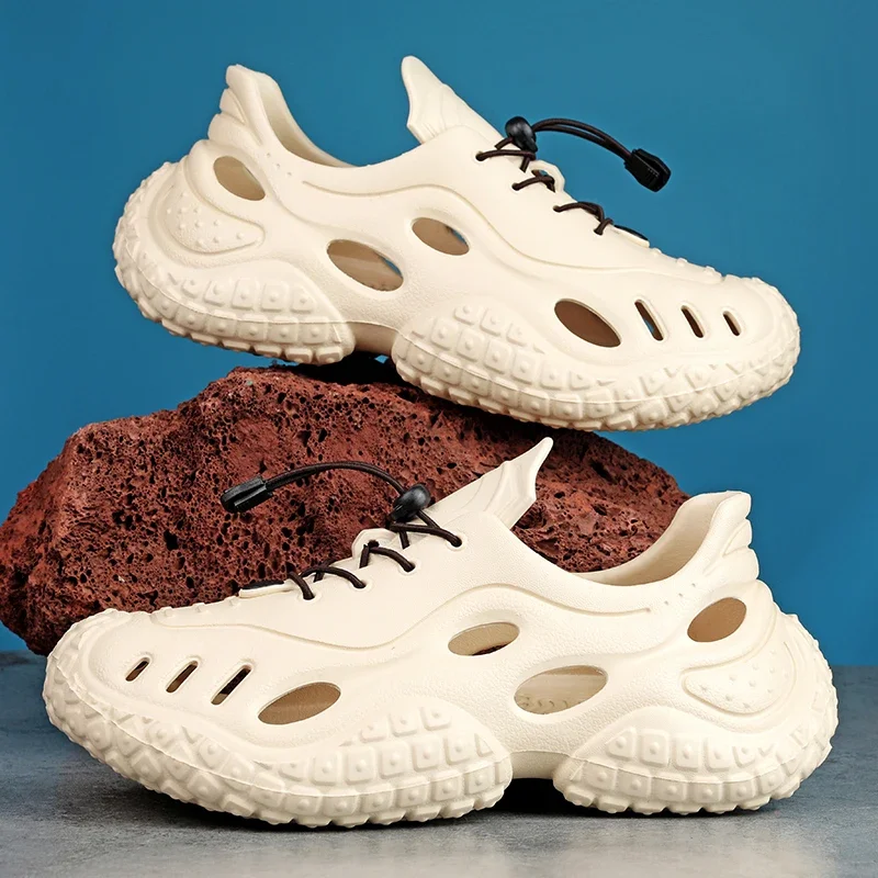 Тапочки Baotou, мужская летняя верхняя одежда, спортивные пляжные мужские уличные приморские болотные сандалии