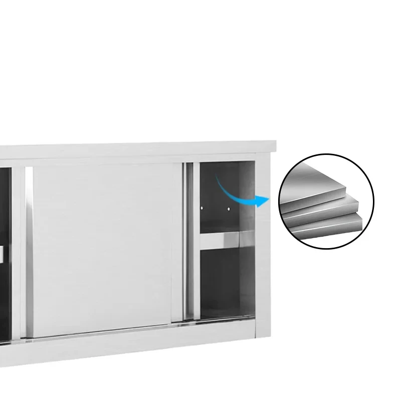 custom.New Arrival Stainless Steel Kitchen Wall Hanging Cabinet Space-Saving Commercial Kitchen Steel Fabrication
