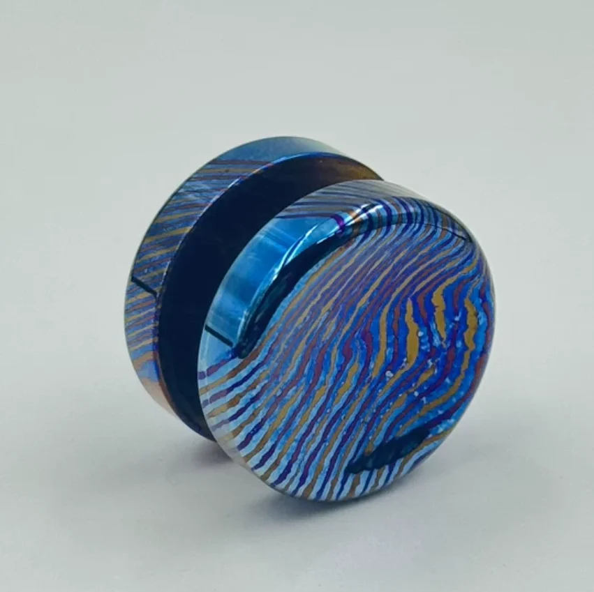 Used EDC Timascus button 24mm * 17mm Stress Relief Toy Haptic Spinner Fingertip Gyroscope Decompression Toys