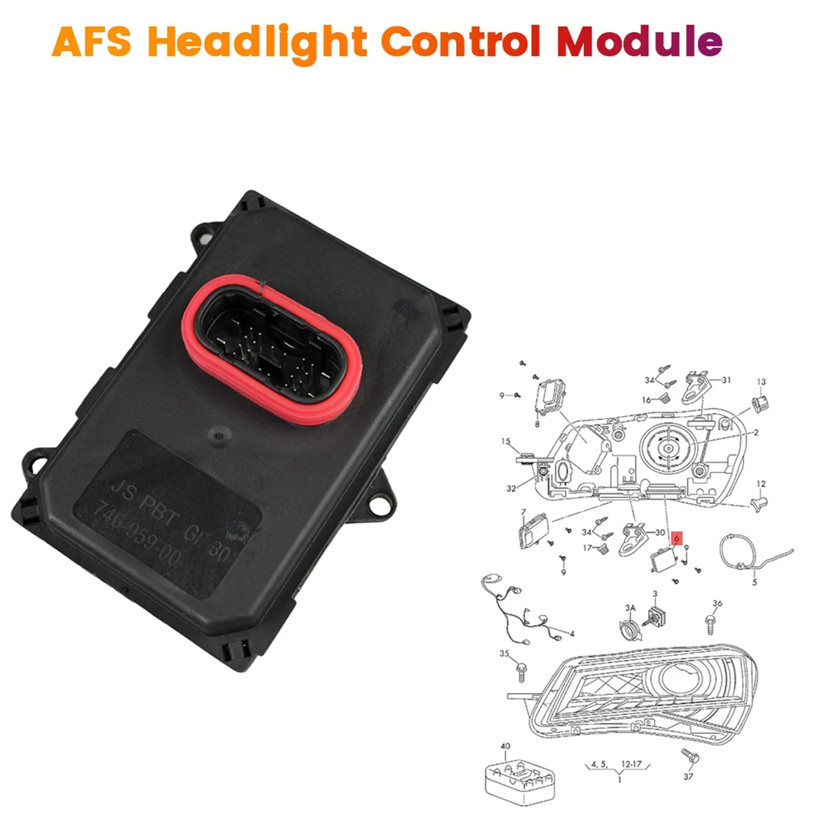 8u0941329 Bochten Lichten Afs Koplamp Control Module Voor Audi Q3 8u Skoda Super Vw Eos Touareg 7p5 2010-2014