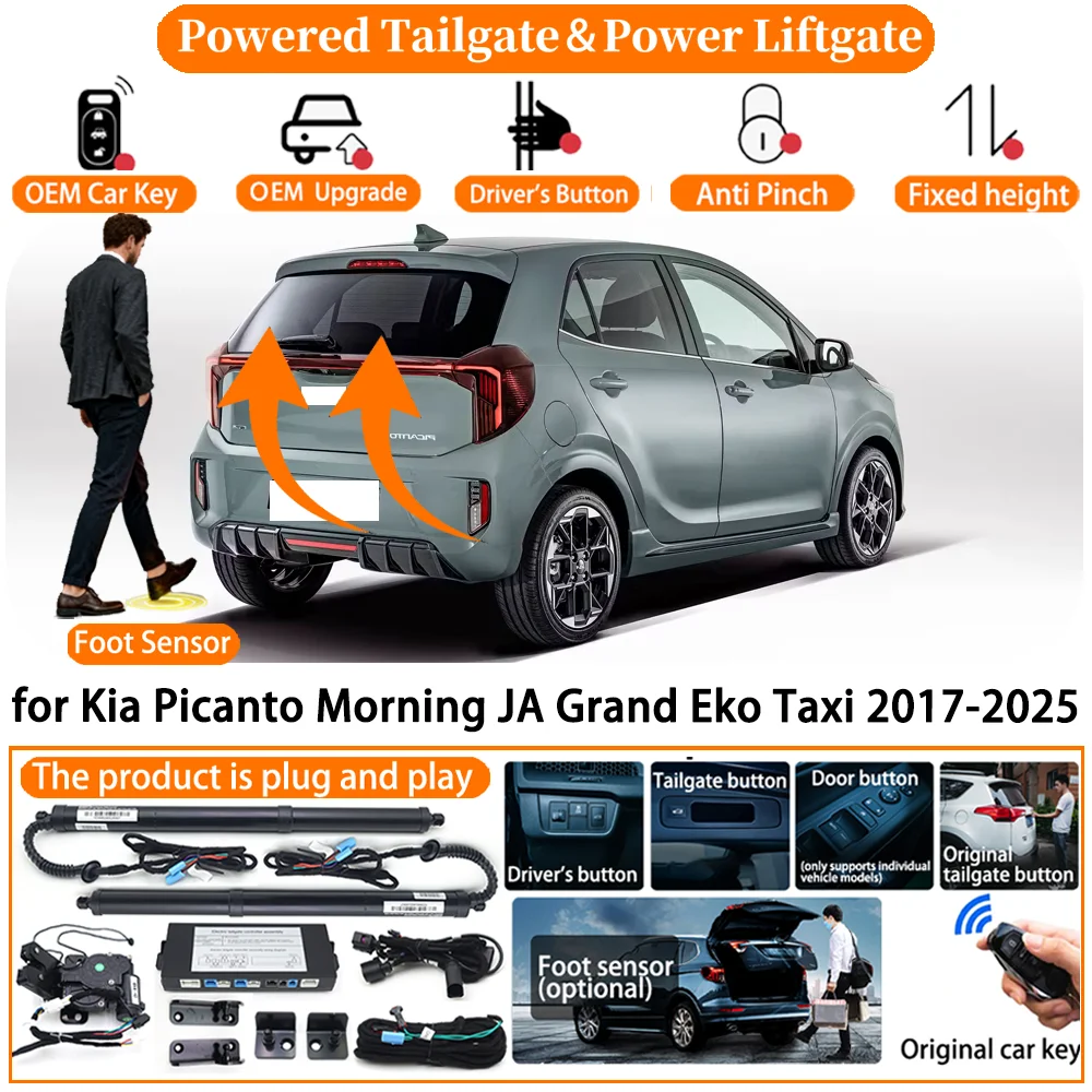 

Car Smart Powered Tailgate system for Kia Picanto Morning JA Grand Eko Taxi 2017-2025 Automatic Electric Power Tailgate kit