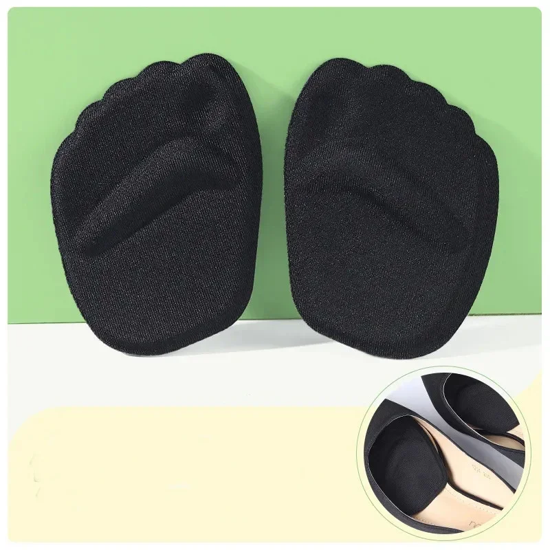 2 Buah/4 Buah Sol Lembut Silikon Bantalan Pelindung Kaki Depan Wanita Bantalan Perawatan Kaki Sepatu Hak Tinggi Bantalan Anti Selip Kaki Depan