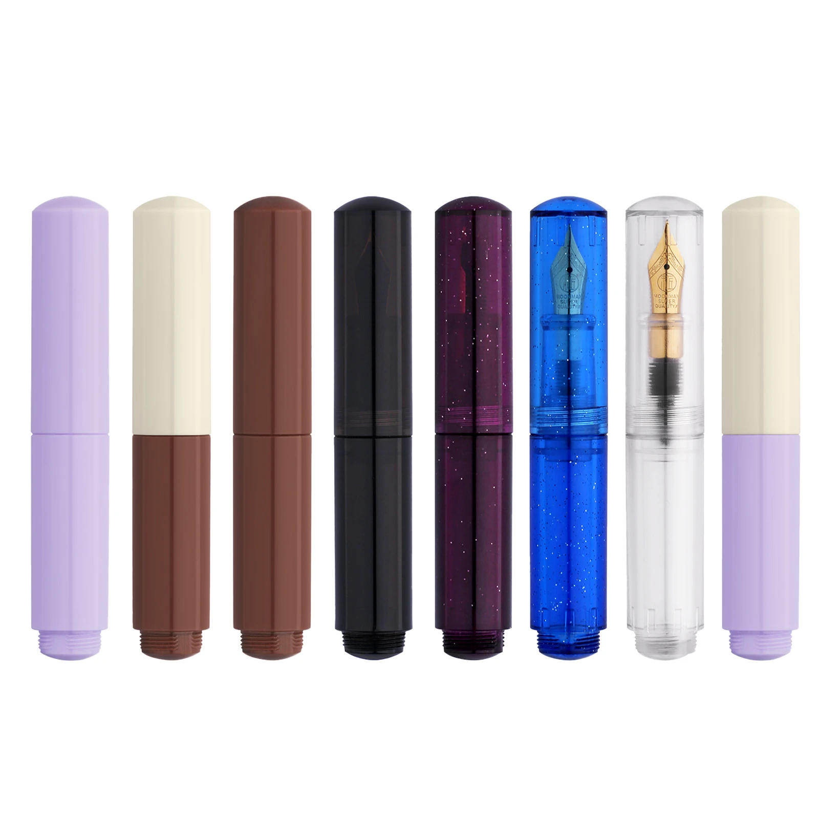 New MAJOHN wancai fountain pens Transparent Starry Sky writing ink Pens Macaron Maillard Brown Mini Pocket Pen school supplies