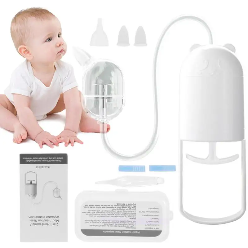 

Hand Pump Baby Nasal Aspirator No Noise Comfortable Nose Sucker Manual For Babies For Boys Girls Daily Use Traveling Supplies