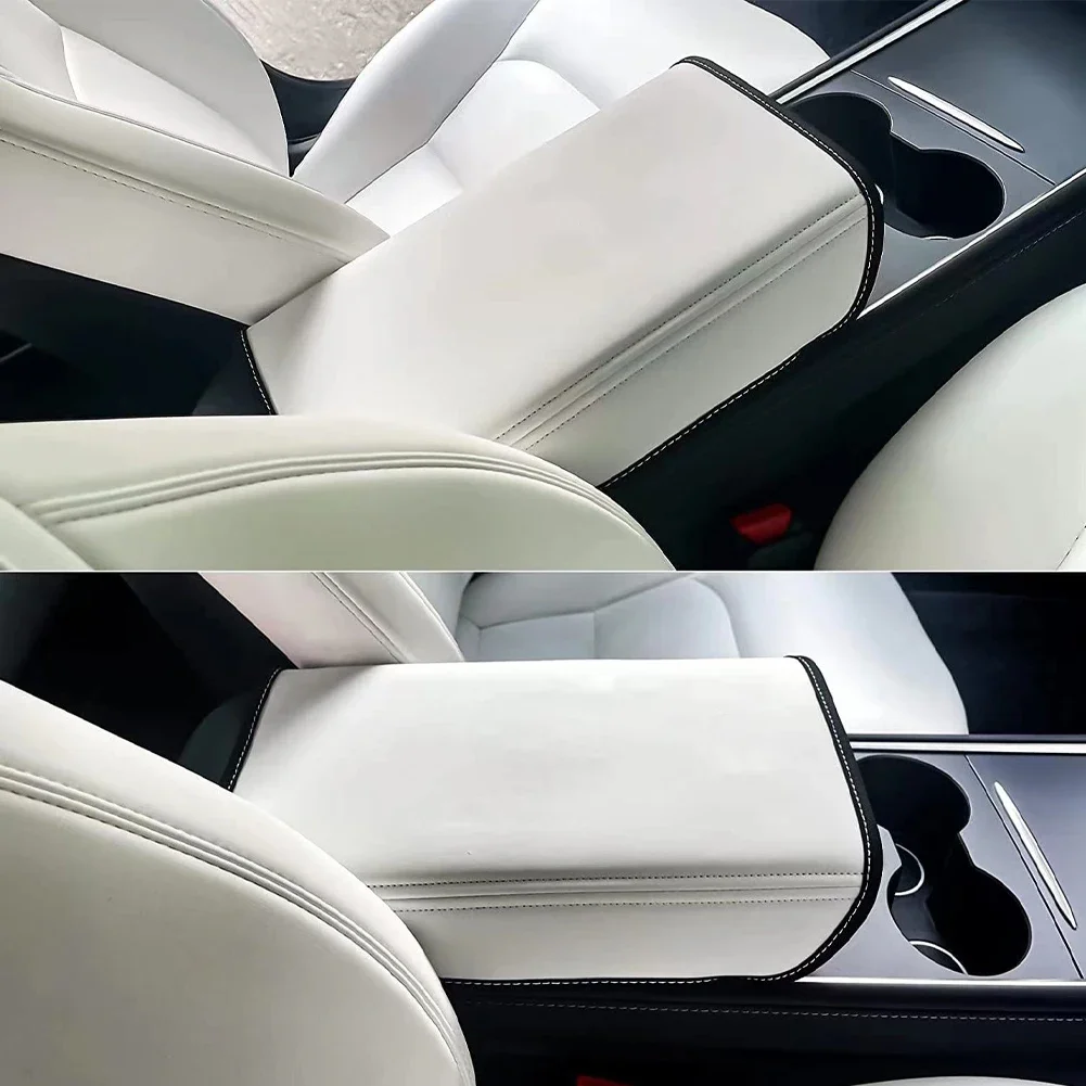 For Tesla Model 3 Model Y 2023 2022 2021-2017 Car Armrest Box Cover Central Control Armrest Decoration Interior Car Accessories