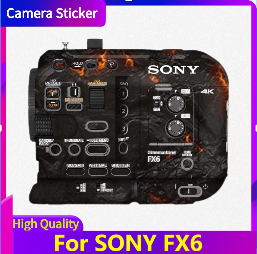 

For SONY FX6 Camera Sticker Protective Skin Decal Vinyl Wrap Film Anti-Scratch Protector Coat ILME-FX6VK ILME-FX6 FX6VK