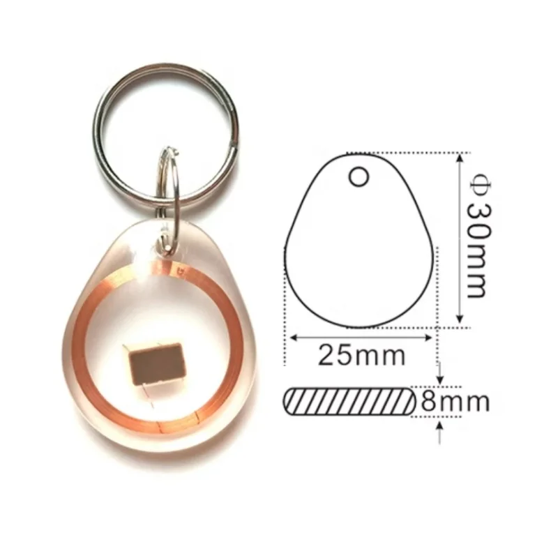 

10 шт. 125 кГц EM4305 T5577 ID карта данных RFID брелок для дубликатора маркерная бирка брелок