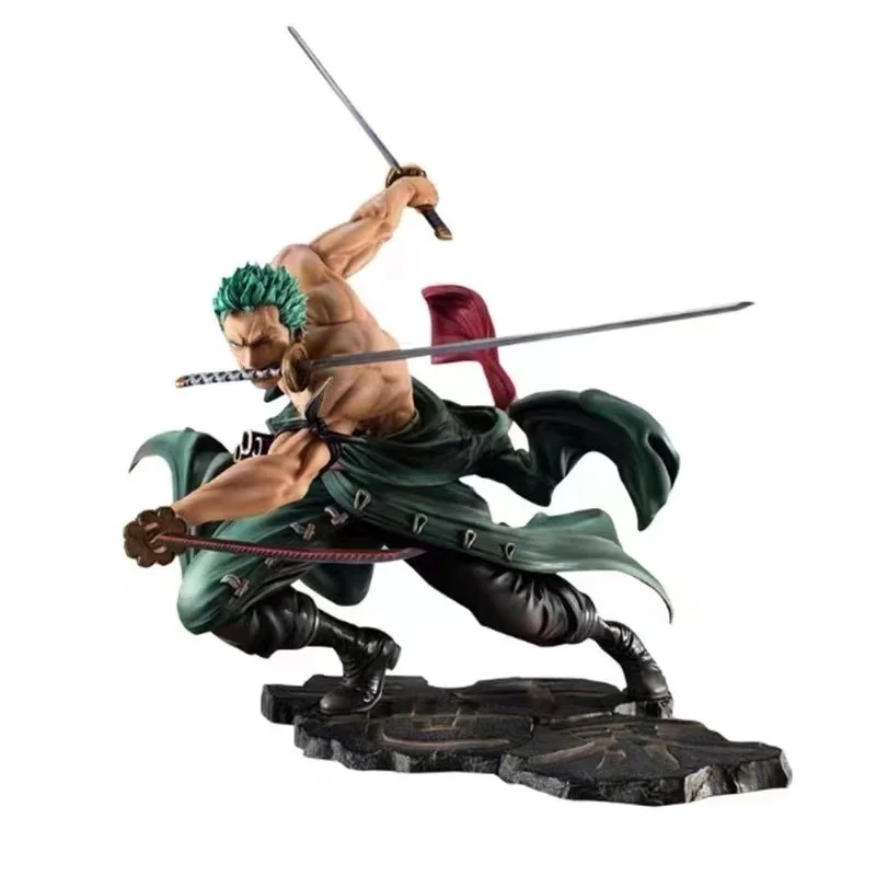 Figura d'azione modello giocattolo anime con flusso a tre spazole variabile in scatola - Figurina da collezione Spada Qi Tre Thousand World