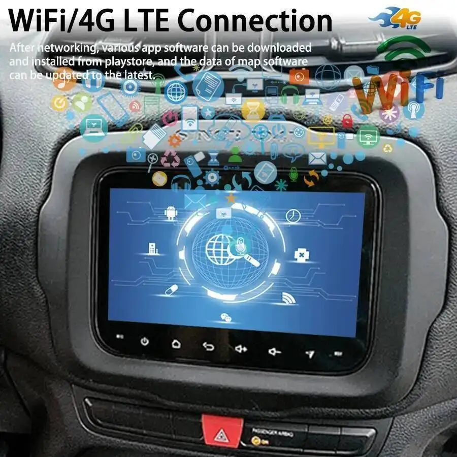 NEW 8.4inch Android Car Radio Stereo GPS For JEEP RENEGADE Multimedia Video Player Touch Screen Navigation Carplay Tape Recorder