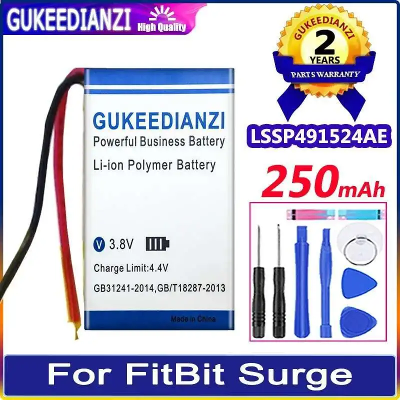 

250Mah For Fitbit Surge LSSP491524AE Sports Watch Battery Lightweight