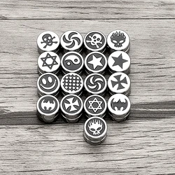 Stainless Steel Barbell Men's Magnetic Ear studs Fashionable Dumbbell Five pointed Star Skull Square Cross Hip Hop Earrings Boy