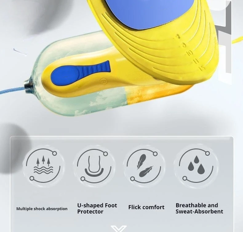 Fußgewölbe-Stütze, Sport-Einlegesohlen für Herren und Damen, orthopädische Einlegesohlen, stoßdämpfende und rutschfeste Schuhpolster, 2 Stück/4 Stück. – Detail 2