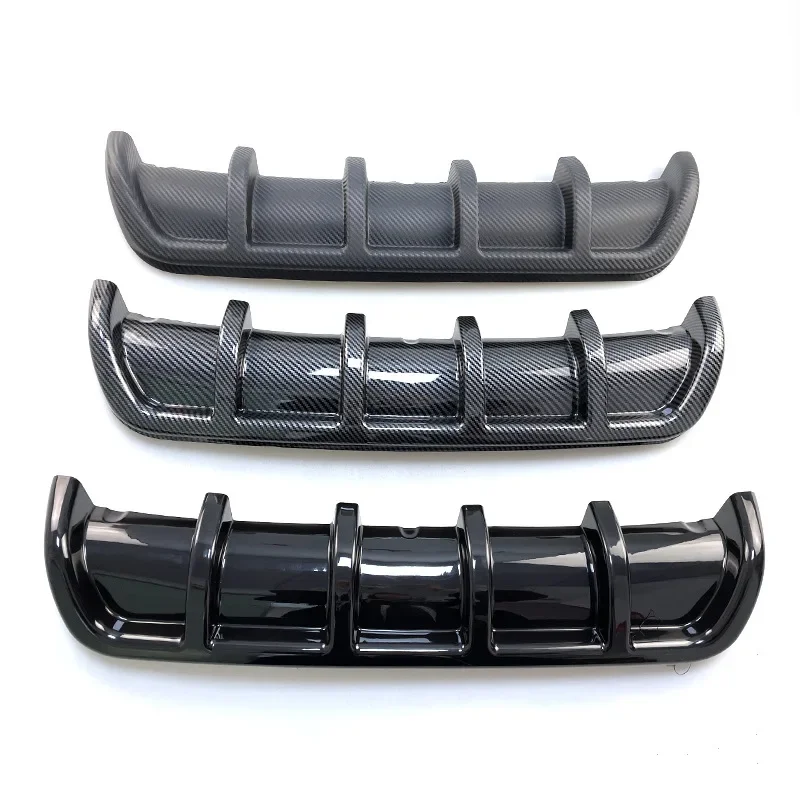 Universal Car Rear Bumper Body Kit Shark Chin Spoiler Diffuser Trim Cover Black