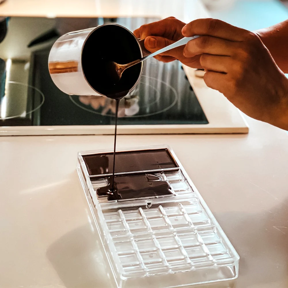 Schokoriegelform aus Polycarbonat, professionelle Bonbons-Form, Süßwarenform, Backen, Gebäck, Bäckerei-Werkzeuge
