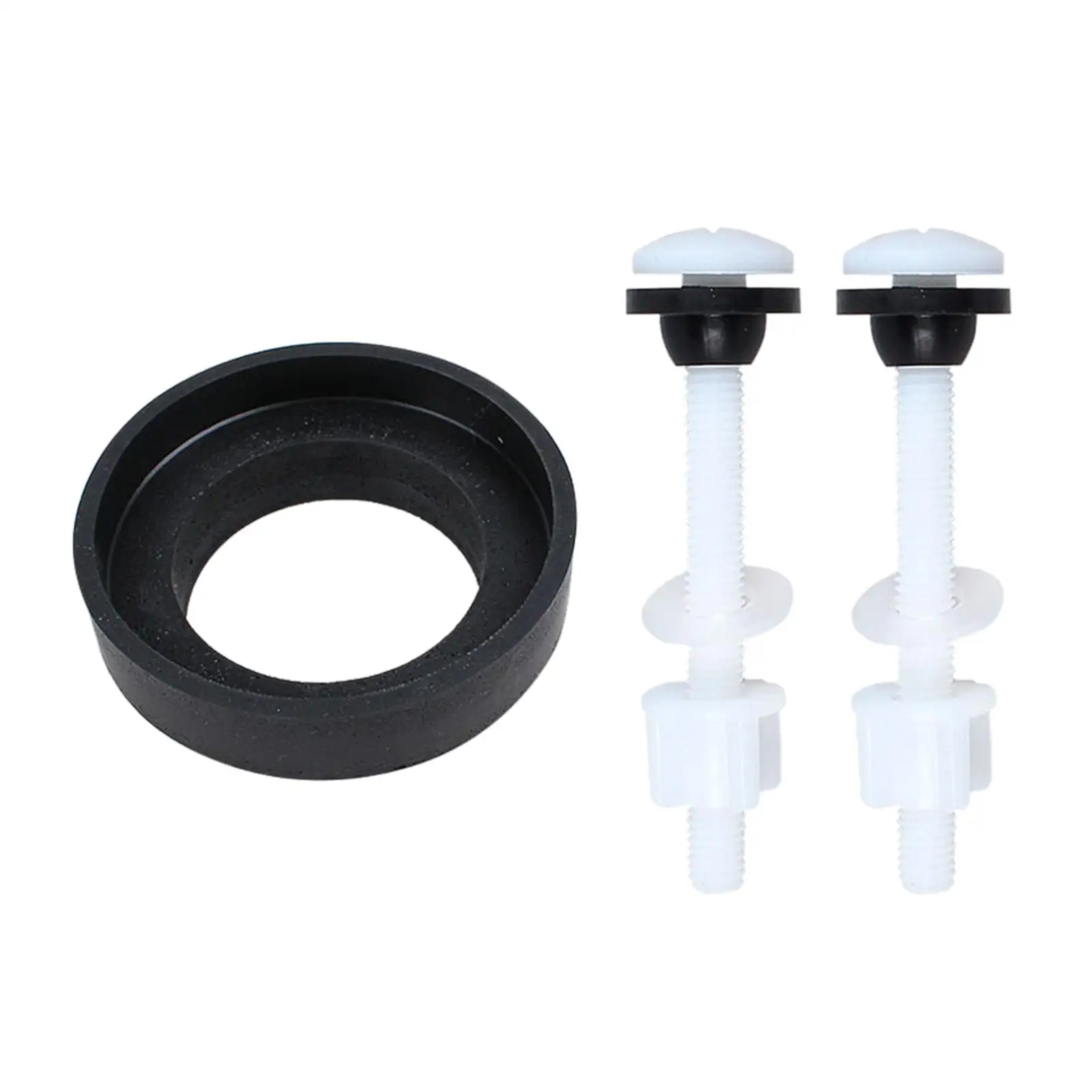 Plastic Toilet Seat Screws Bolts Hardware Replacement Set Universal Expanding Fittings for Mount Toilet Hinges