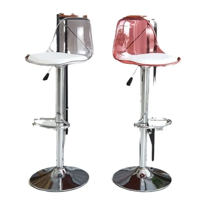 

Bar chair Home high stool Lifting simple modern stool Front desk cashier Bar chair Back stool Wear-resistant