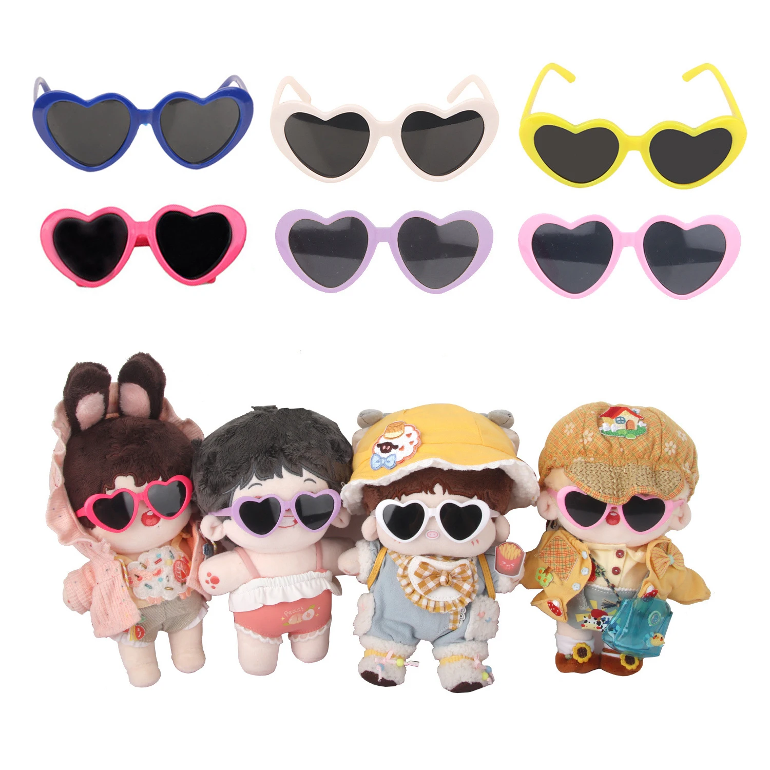 

18inch Doll Accessories Glasses Girls Fashion Sunglasses For 43cm Bebe Reborn Baby Clothes For Our Generation Baby Toys 1Pcs