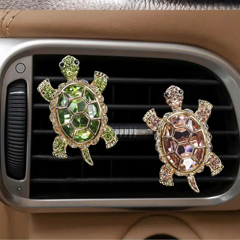 Auto Air Vent Clip Freshener Turtle Aroma Diffuser Car Air Vent Clip Ornament Car Interior Decoration Accessories