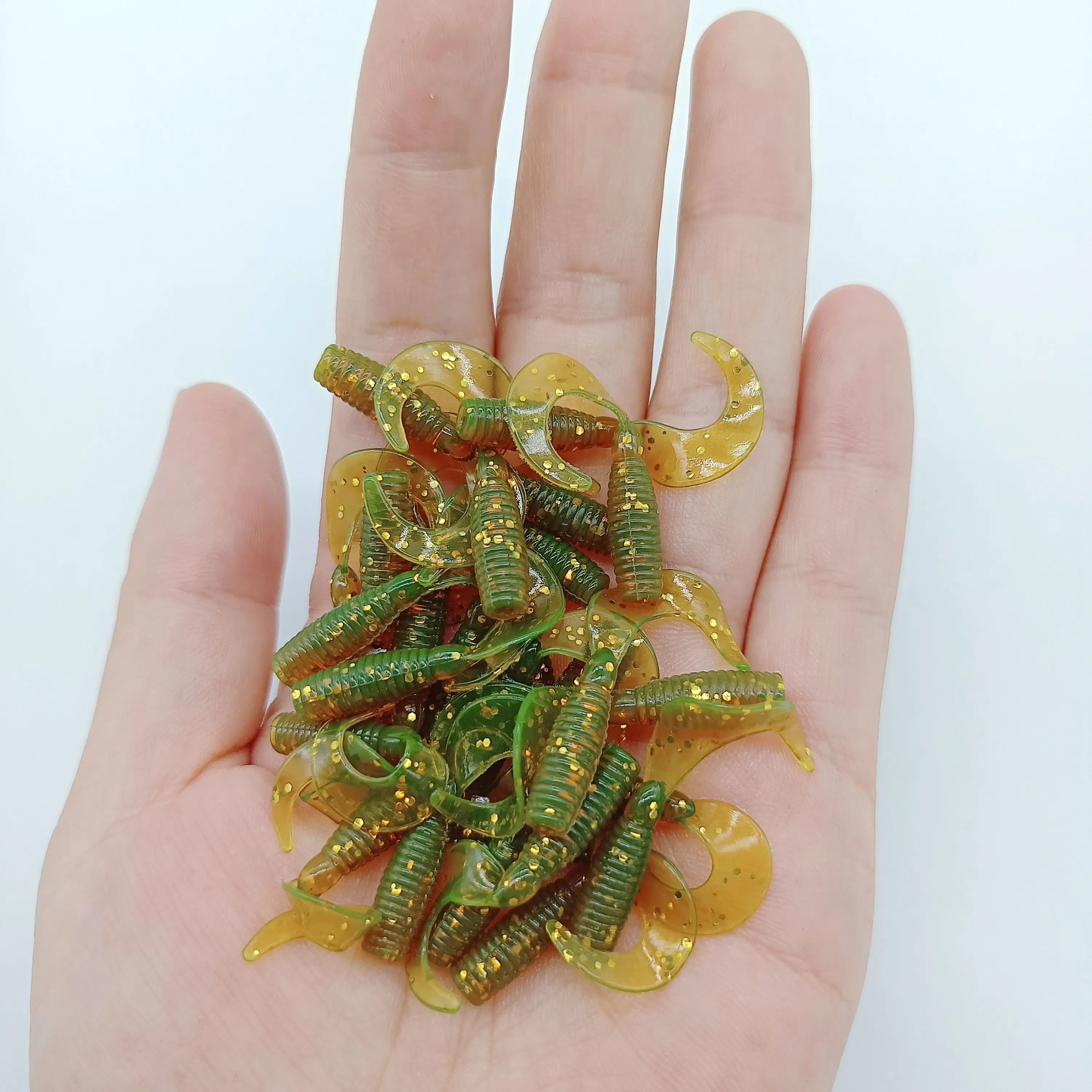 DUODUOYU 10PCS Mini Ajing Weiche Angeln Locken 0,4g/30mm Künstliche Swimbait Jig Wobbler Bass Köder angelgerät Weichen Köder – Detail 7