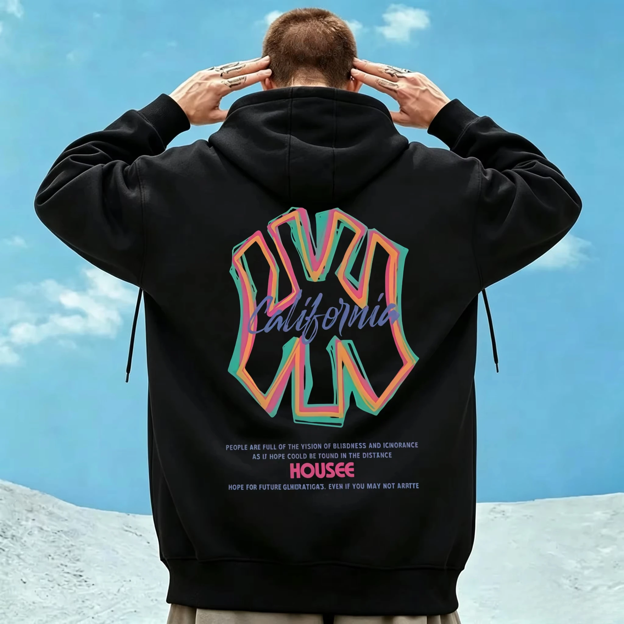 Sweat-shirt à capuche oversize - Streetwear Brand Korea avis et prix