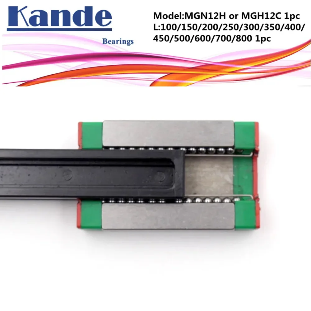 MGN12 CNC 12mm miniature linear rail guide  MGN12C 700 800 mm MGN12H linear block carriage or MGN12H narrow carriage