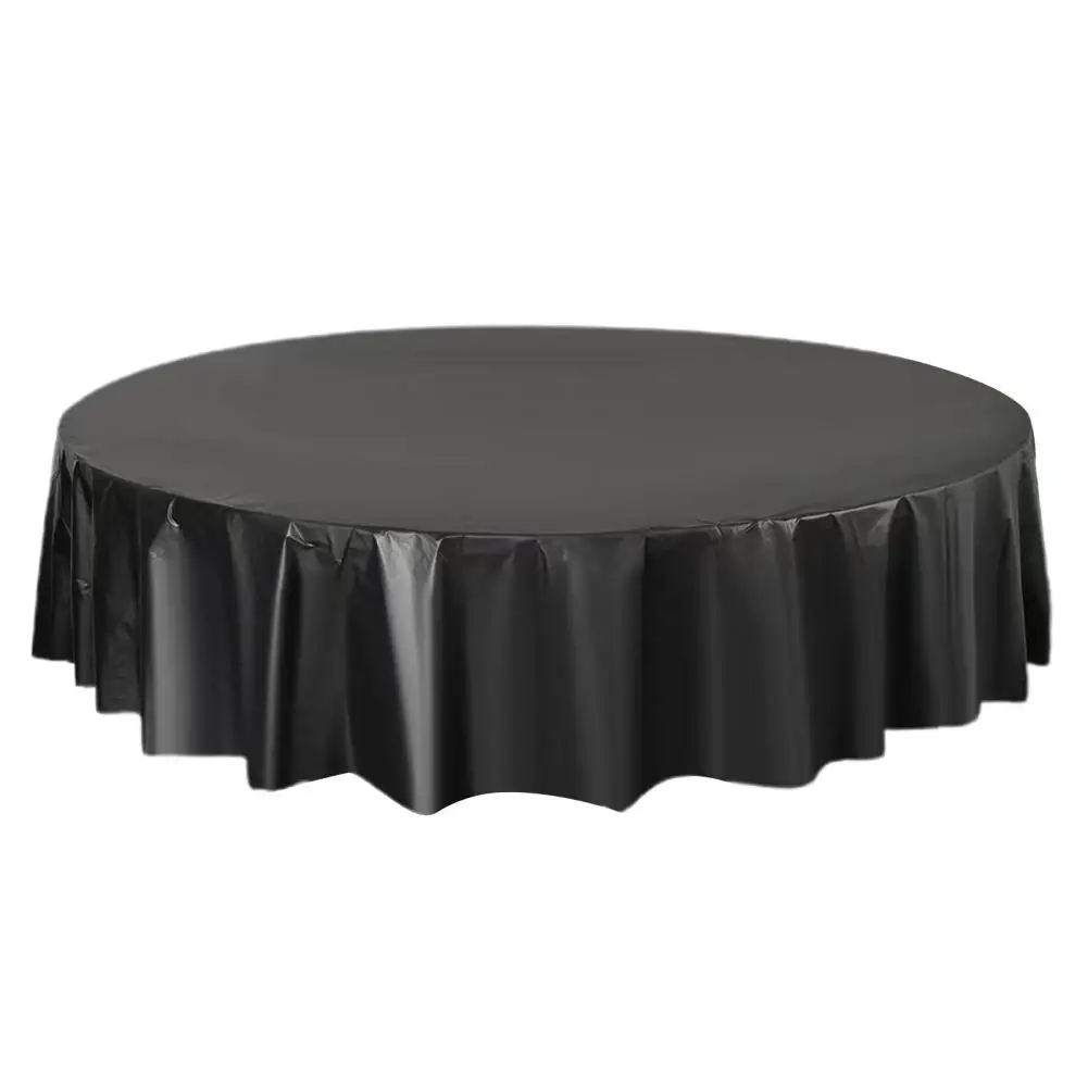 Reusable Table Covers Table Cover Waterproof Round Tablecloth Set for Banquets Parties Stain-proof Anti-slip Table for Picnics