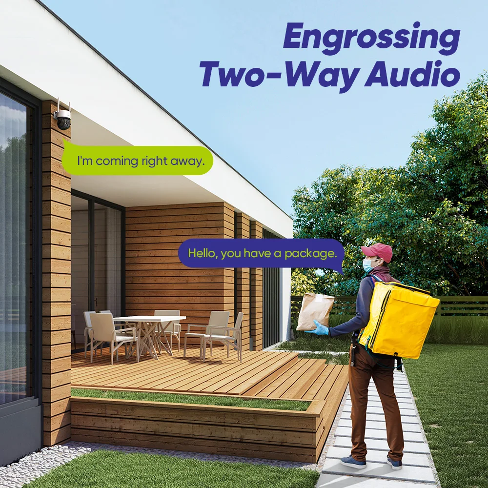ANNKE 5MP 16CH Wireless Security PTZ Camera System Indoor/Outdoor IP66 Home Surveillance NVR Kit Human Detection Motion Alarm