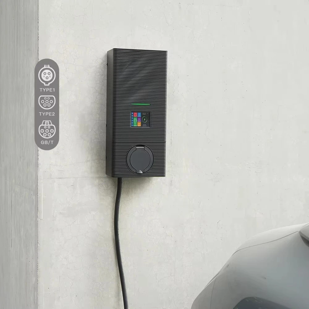 APP Wifi 22kW Wall-Mounted/Floor-Mounted EV Charger with Type A+6mA DC Protection