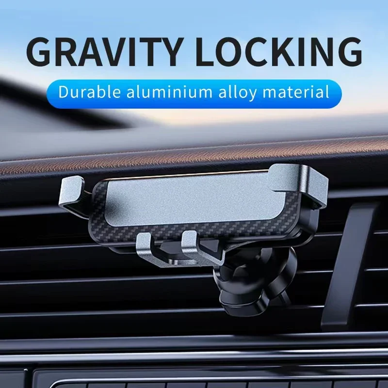 G9 Gravity Car Phone Holder Stand Air Vent Mount Clip Auto GPS Phone Mount For iPhone 15 Pro 14 13 Samsung S24 Car Accessories